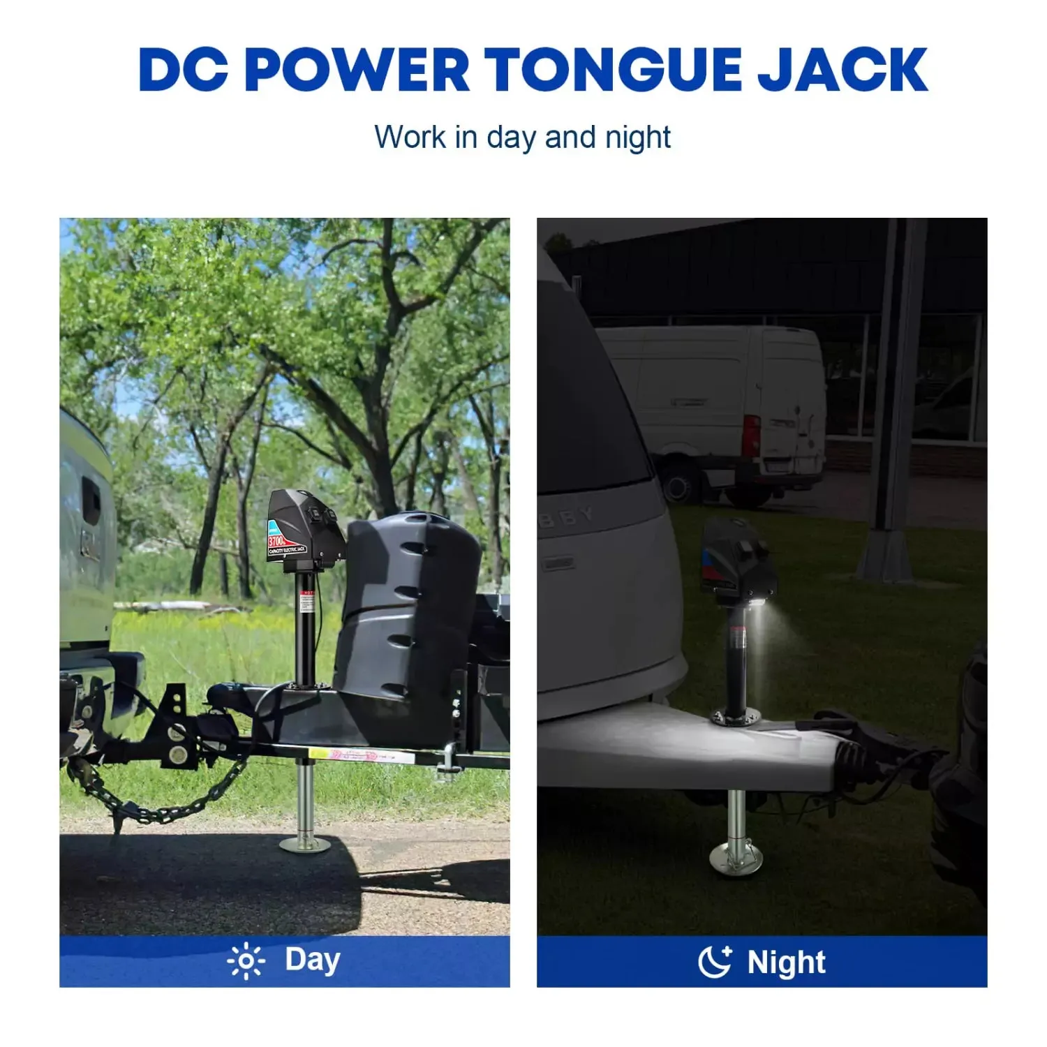 12V Electric Trailer Jack 3700lbs