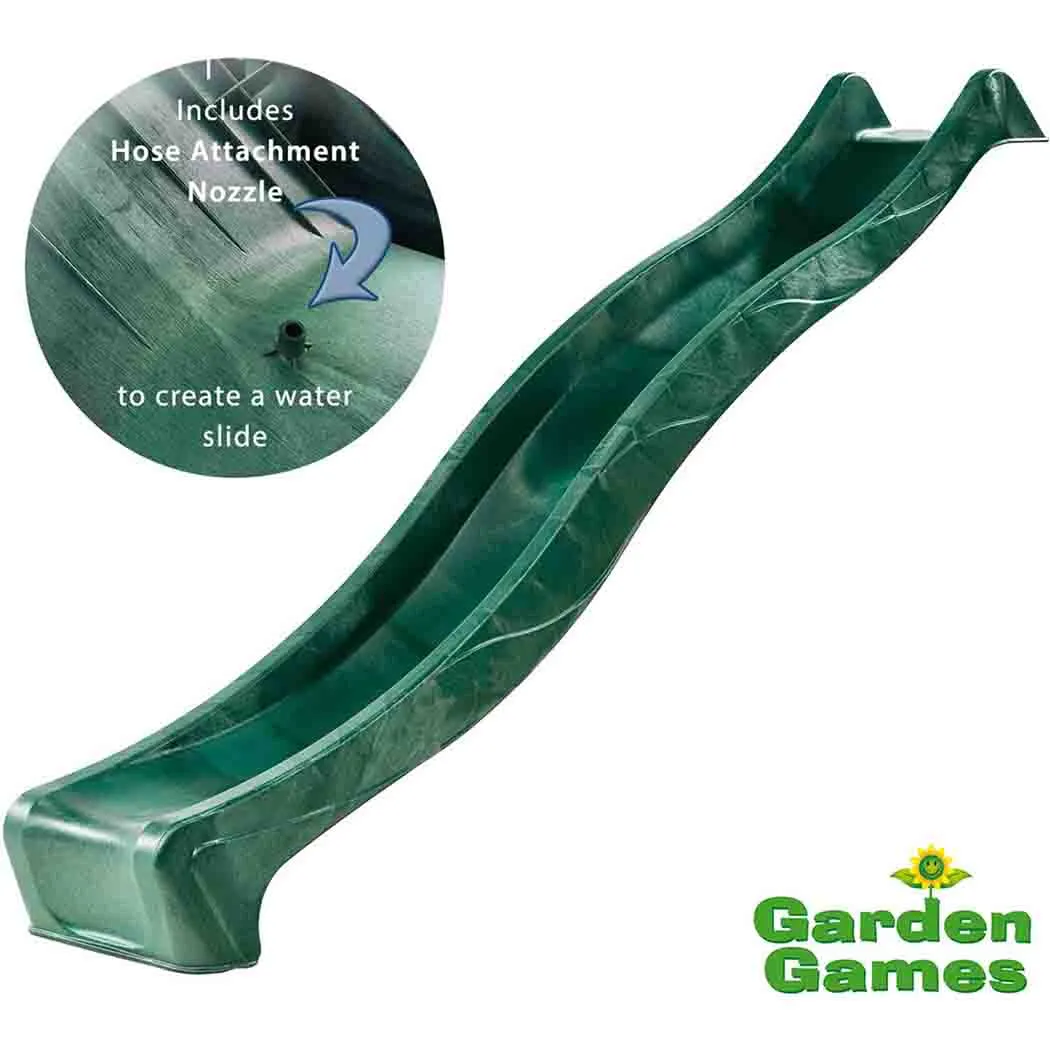 3m Green Children's Water Slide for Climbing Frames