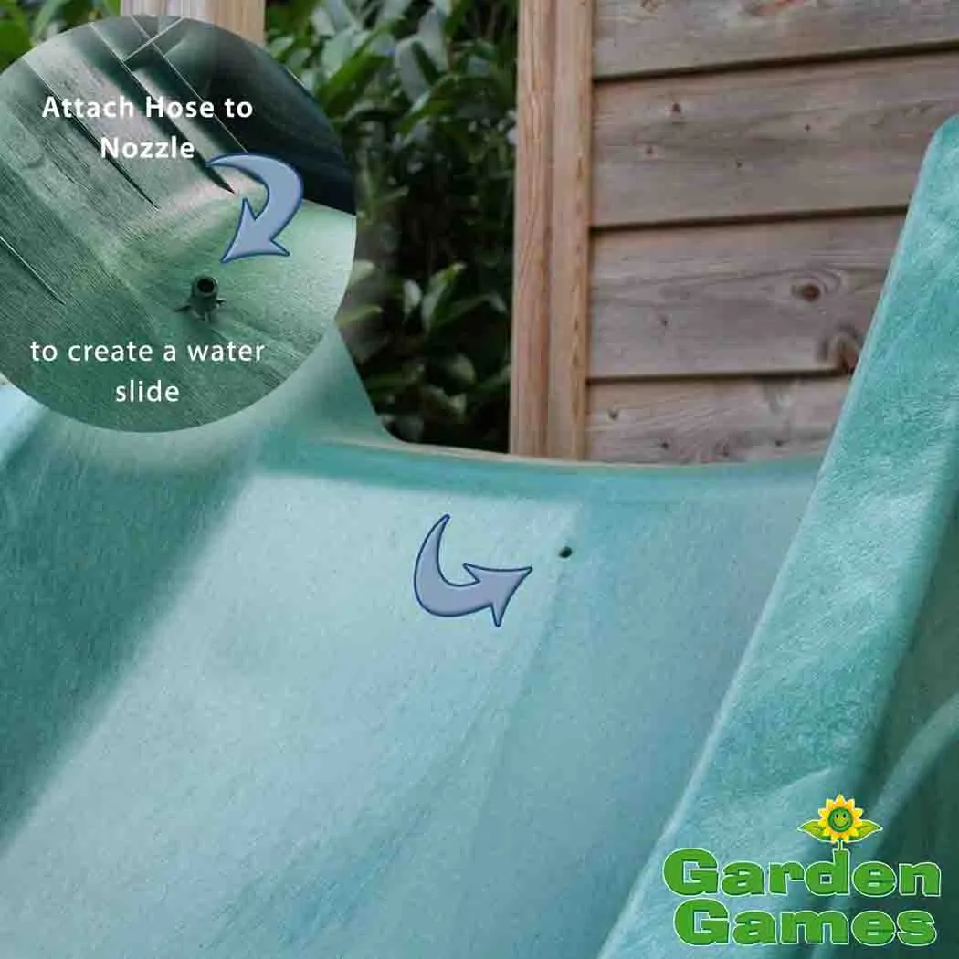 3m Green Children's Water Slide for Climbing Frames