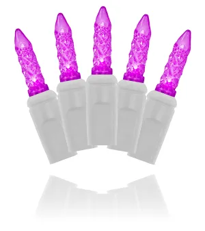 70 M5 Purple LED Icicle Lights