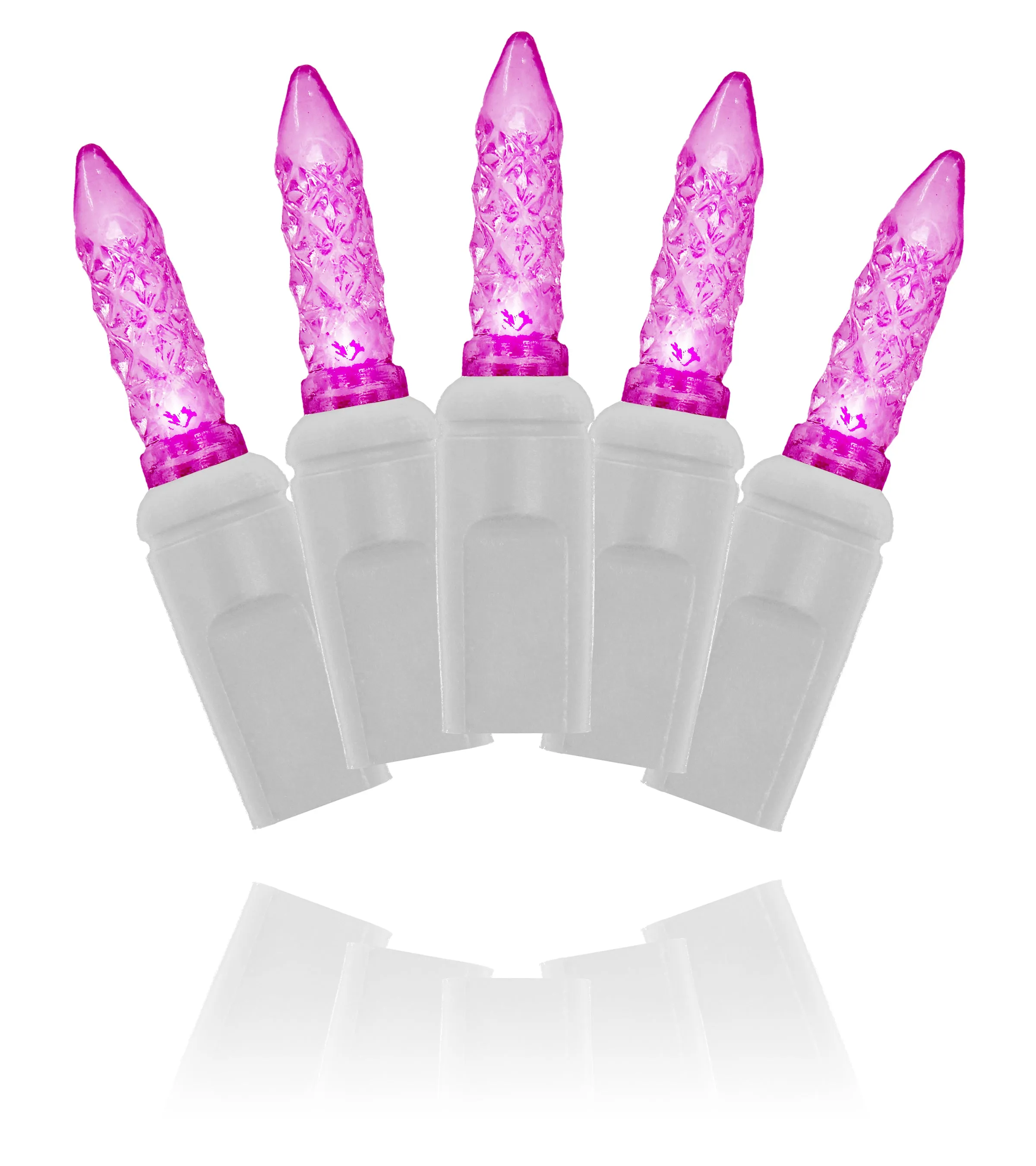 70 Pink M5 LED Icicle Lights