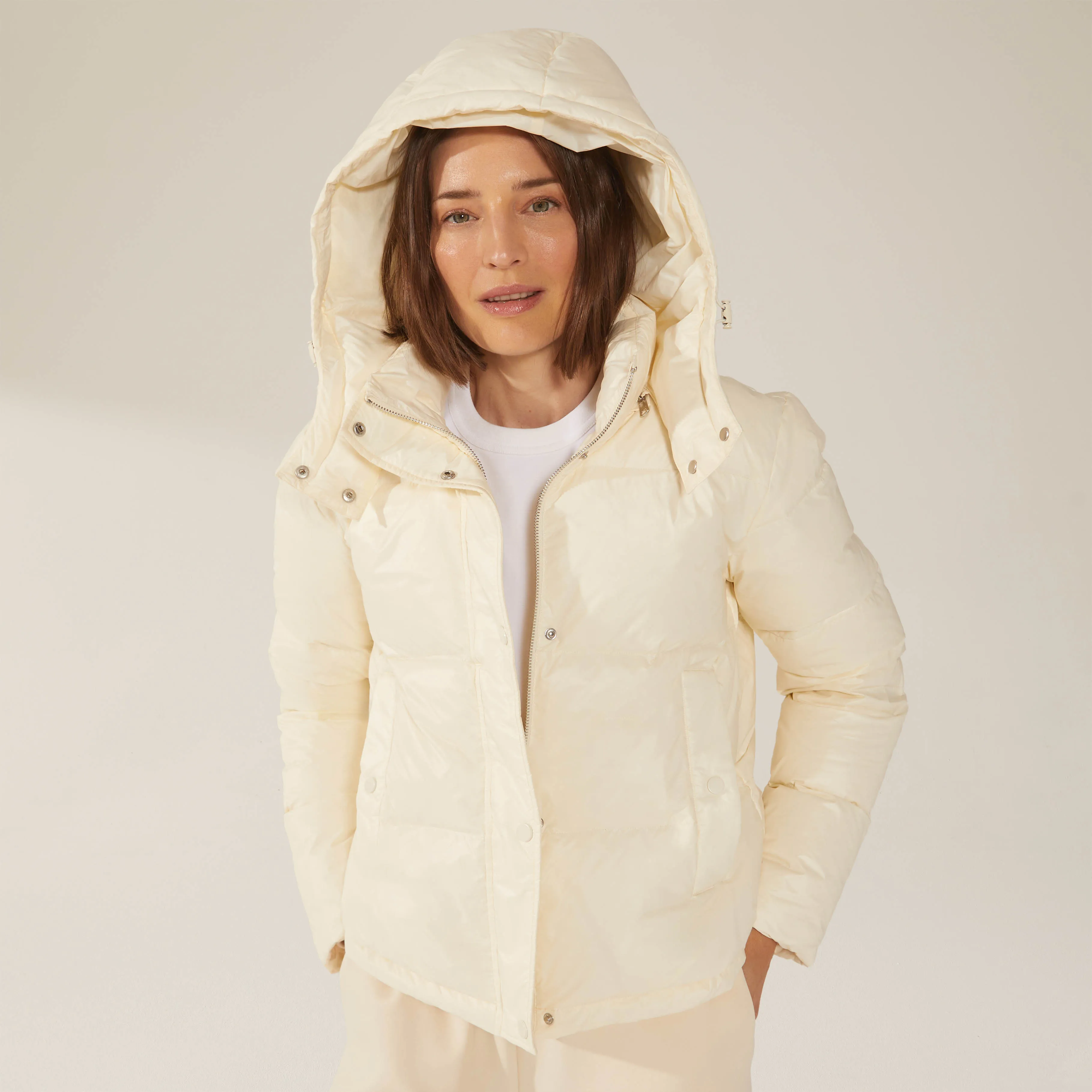 Adeline Hooded Down Puffer Jacket by Italic