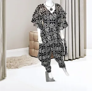 African Print Ankara Style Harem Pants with Sash / Blouse Top Set or Separates
