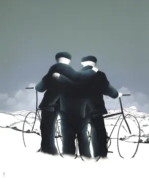 All For One Framed by Mackenzie Thorpe