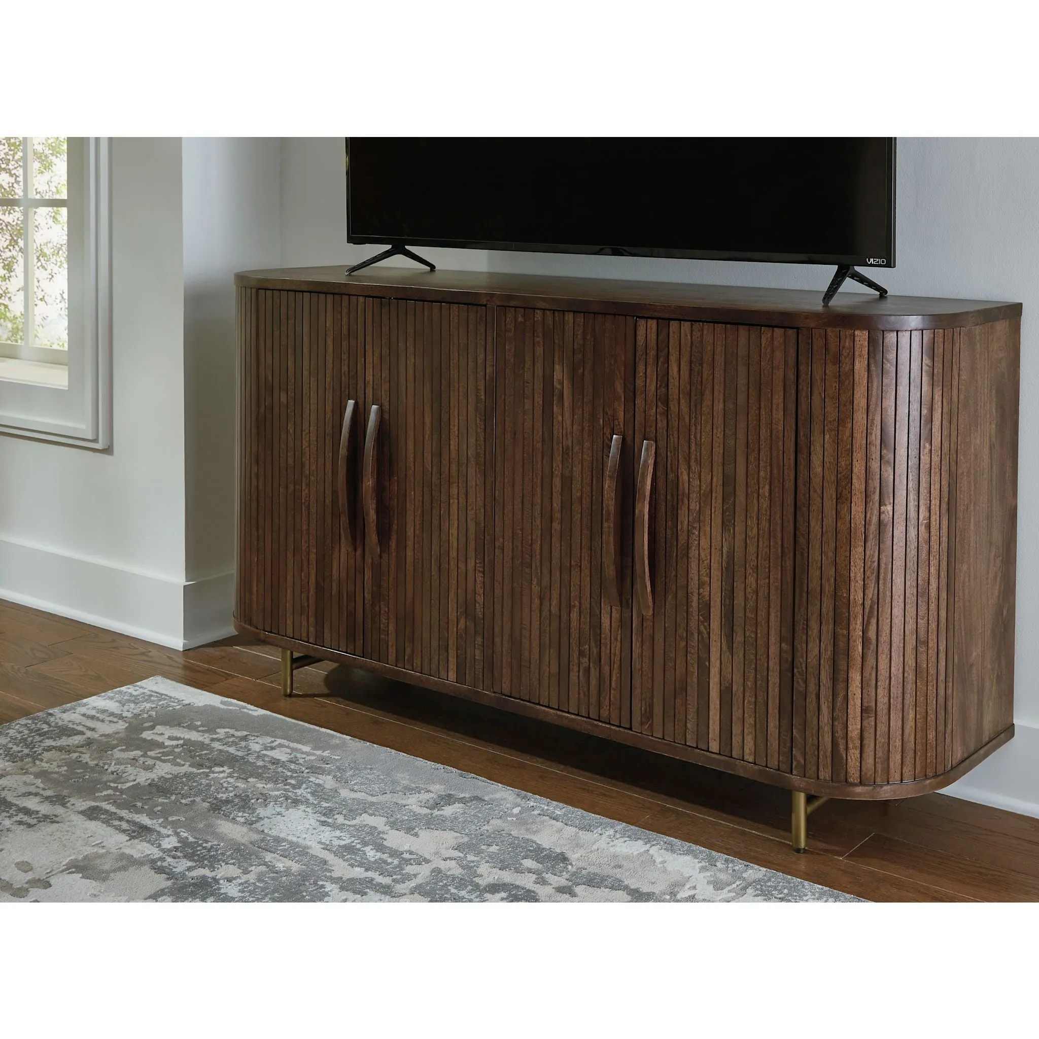 Amickly Accent Cabinet - Dark Brown