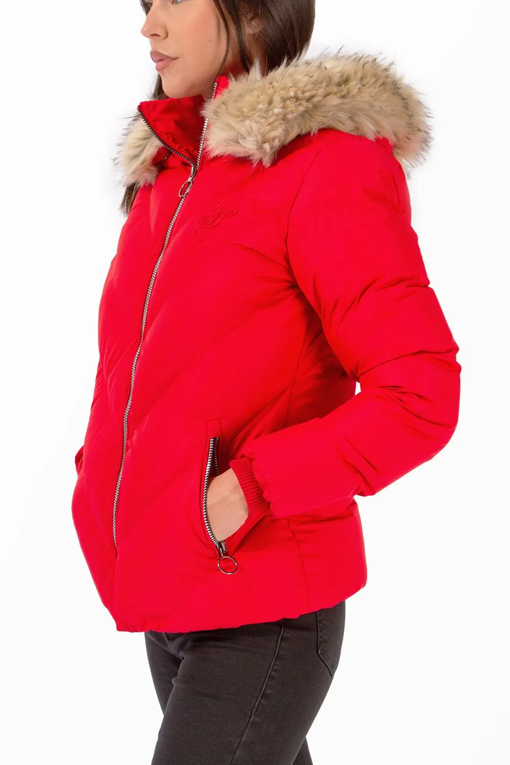 Astoria Faux Fur Trim Padded Jacket