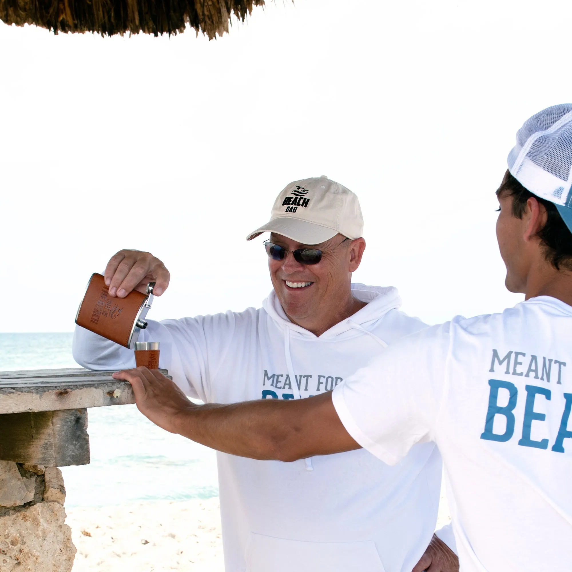 Beach Dad Beige Adjustable Hat