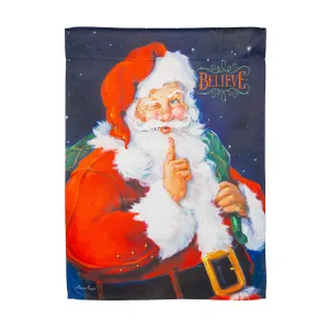 Believe Suede Garden Flag