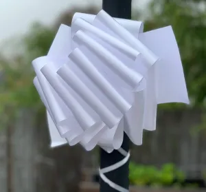 Big White Wedding Gift Bow - 8" Wide