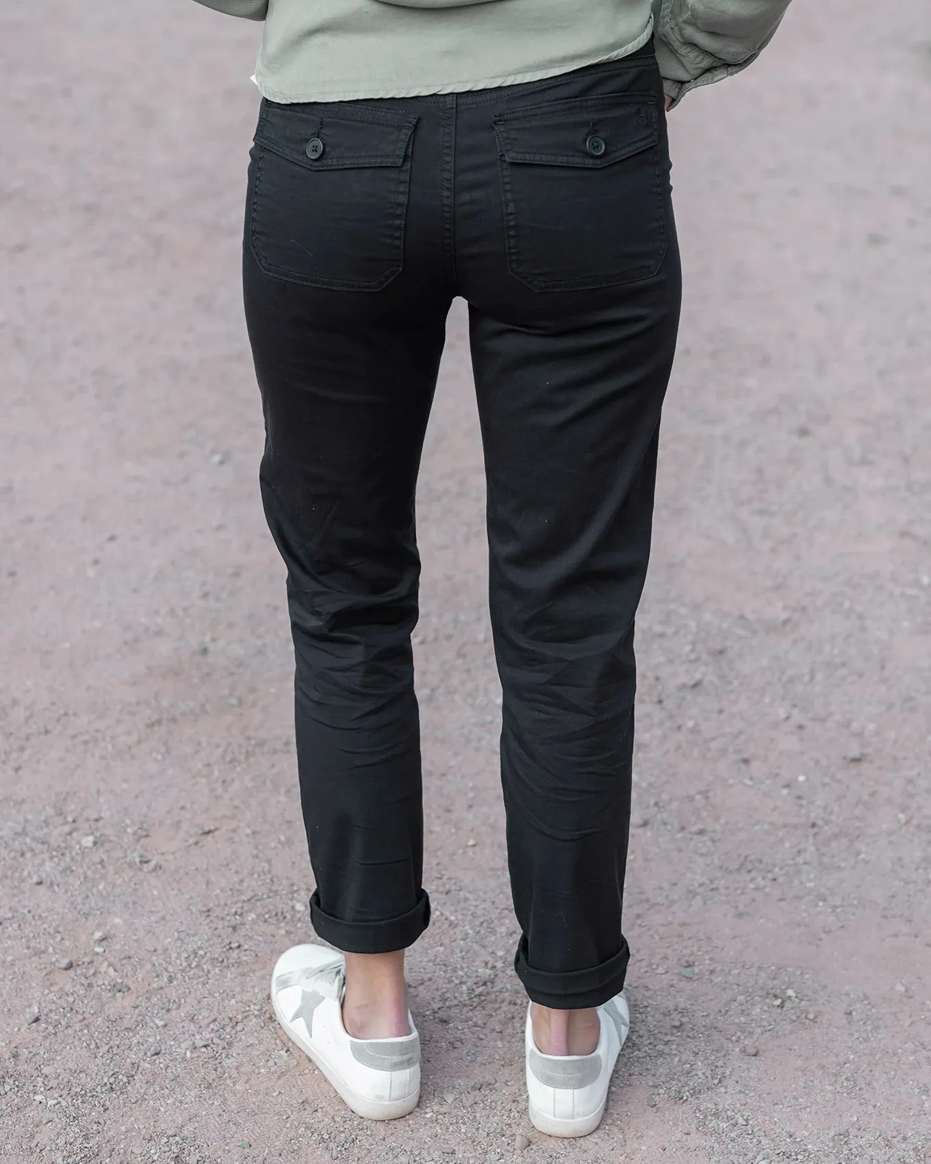 Black Camper Cargo Pants