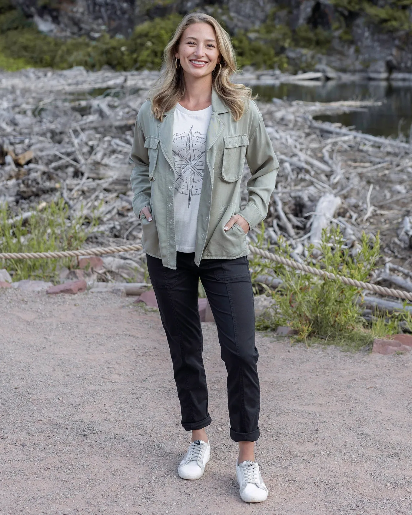 Black Camper Cargo Pants