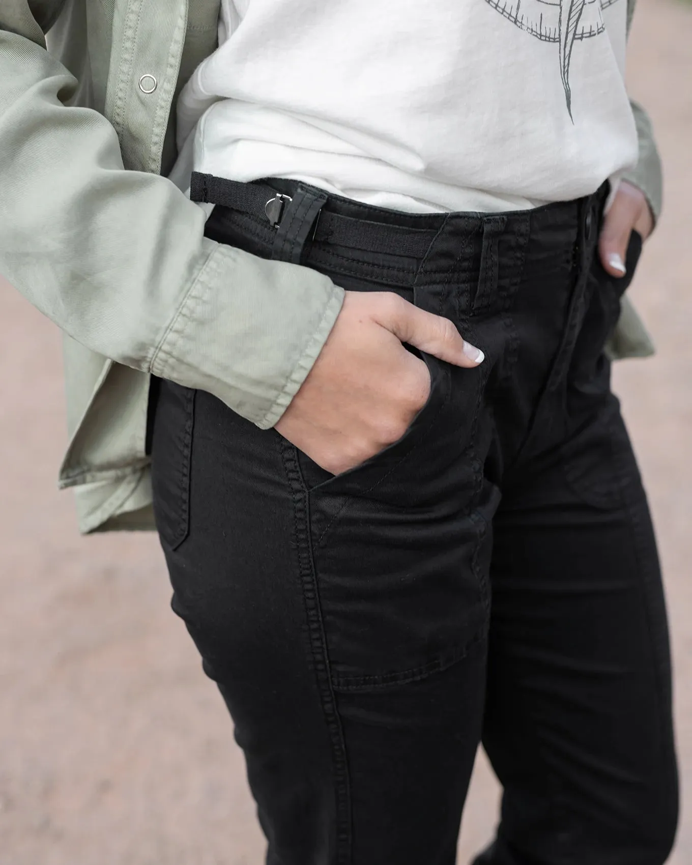 Black Camper Cargo Pants