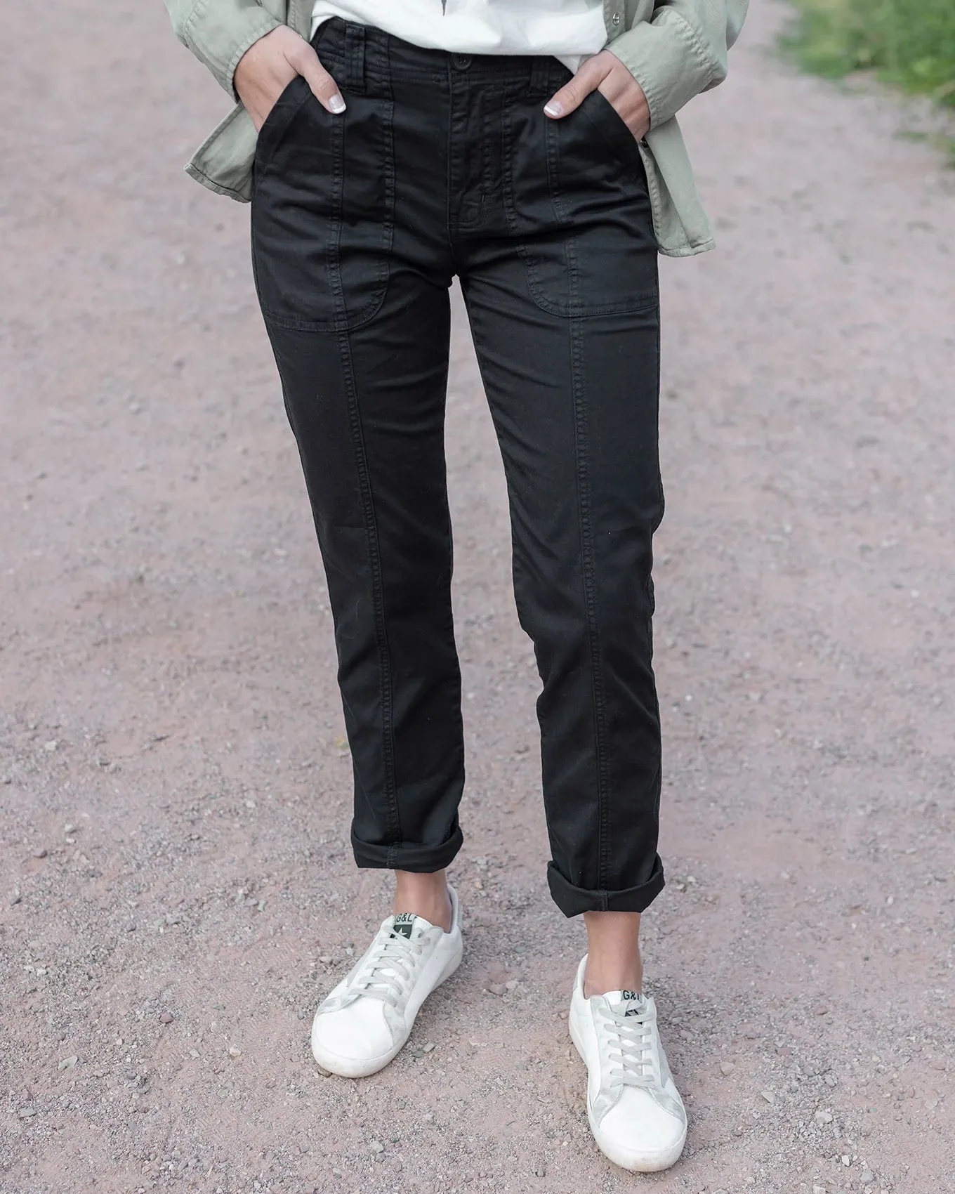 Black Camper Cargo Pants