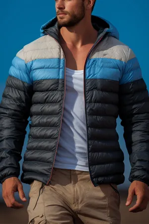 Black Men's Down Jacket Coat
