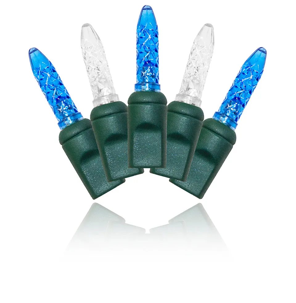 Blue and Pure White 70L M5 LED Icicle Lights