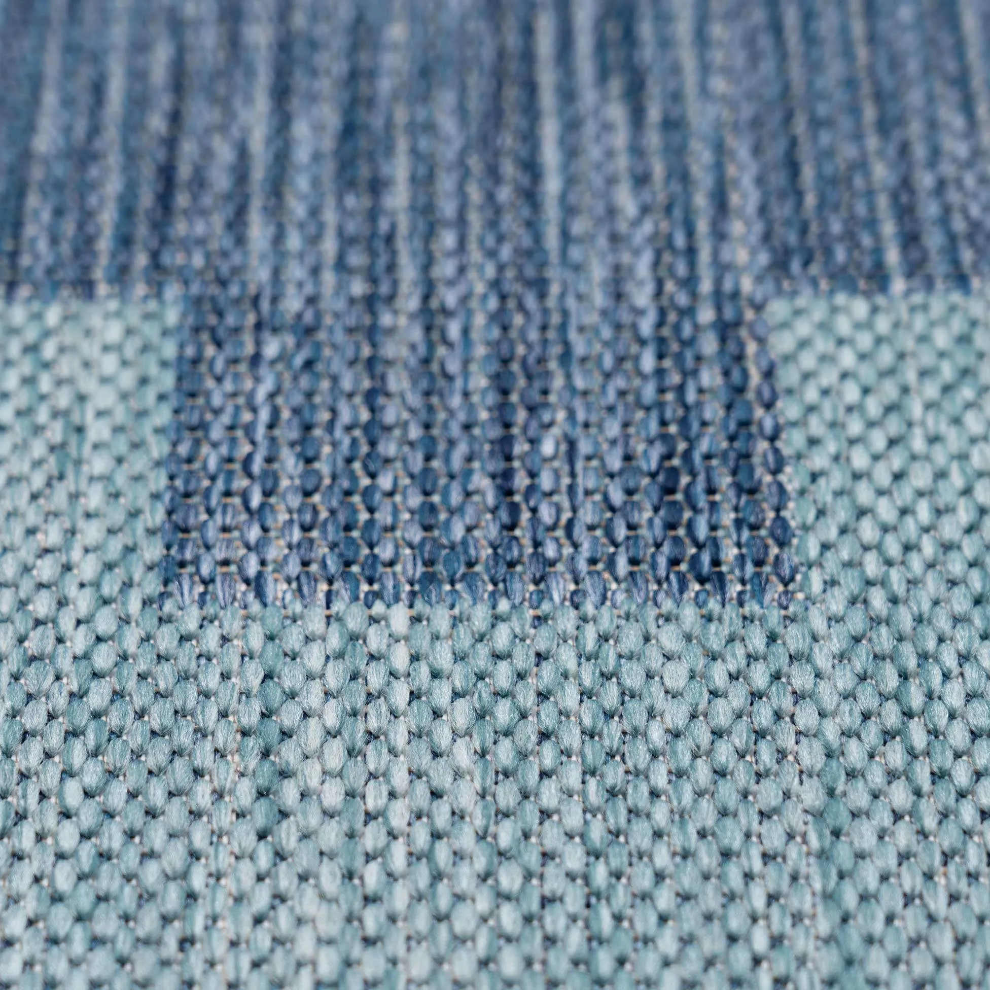 Blue Geometric Indoor Outdoor Area Rug - Shelly