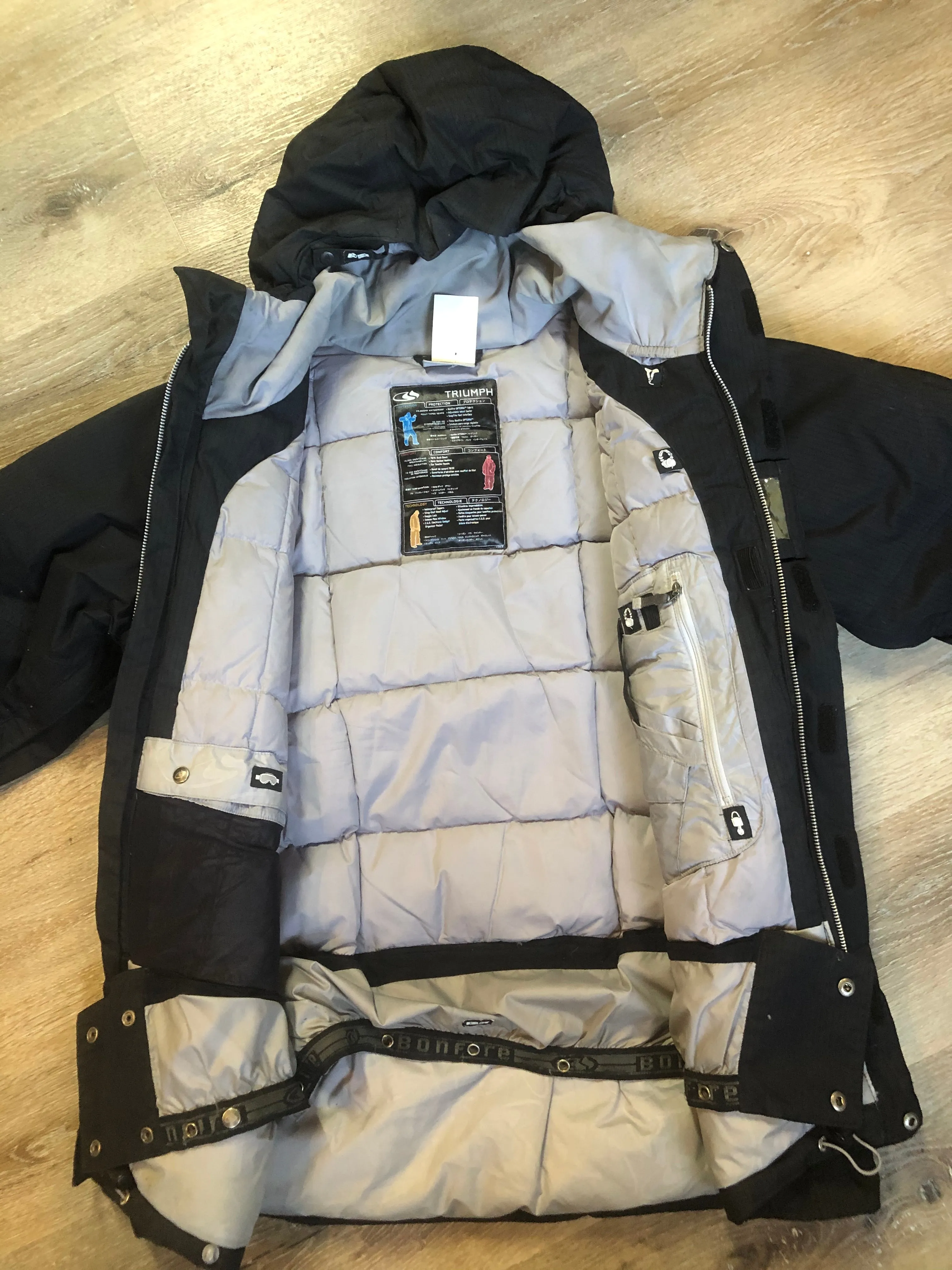 Bonfire “Triumph” Down Filled Black Ski Jacket SOLD