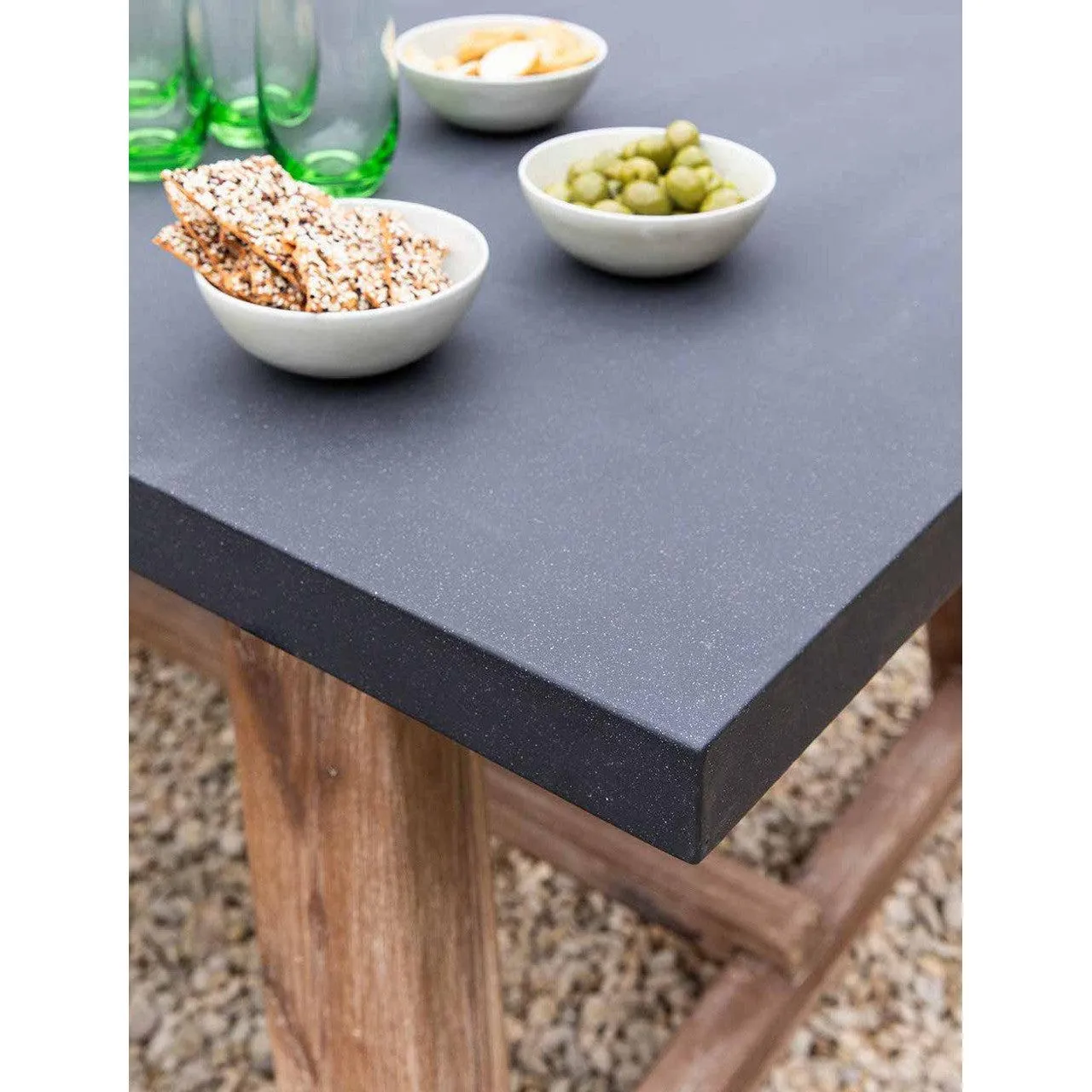 Burcot Dining Table | Large | Slate Grey