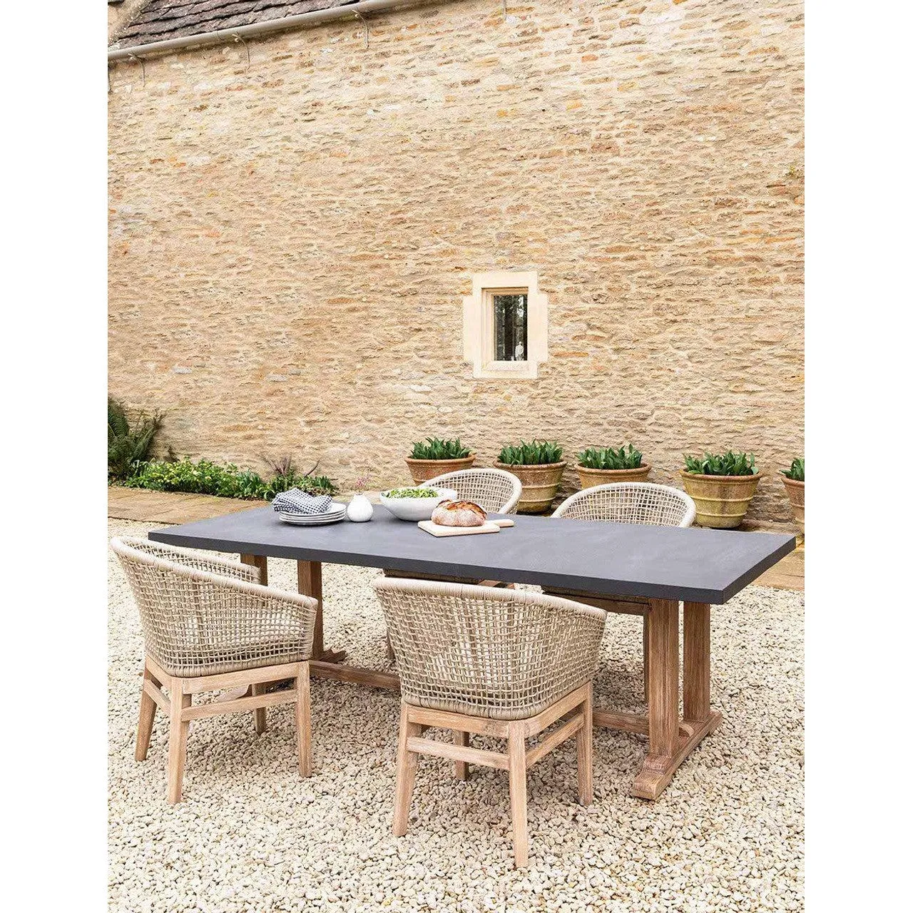 Burcot Dining Table | Large | Slate Grey