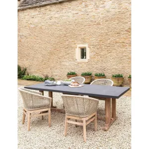 Burcot Dining Table | Large | Slate Grey