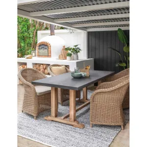 Burcot Dining Table | Small | Slate Grey