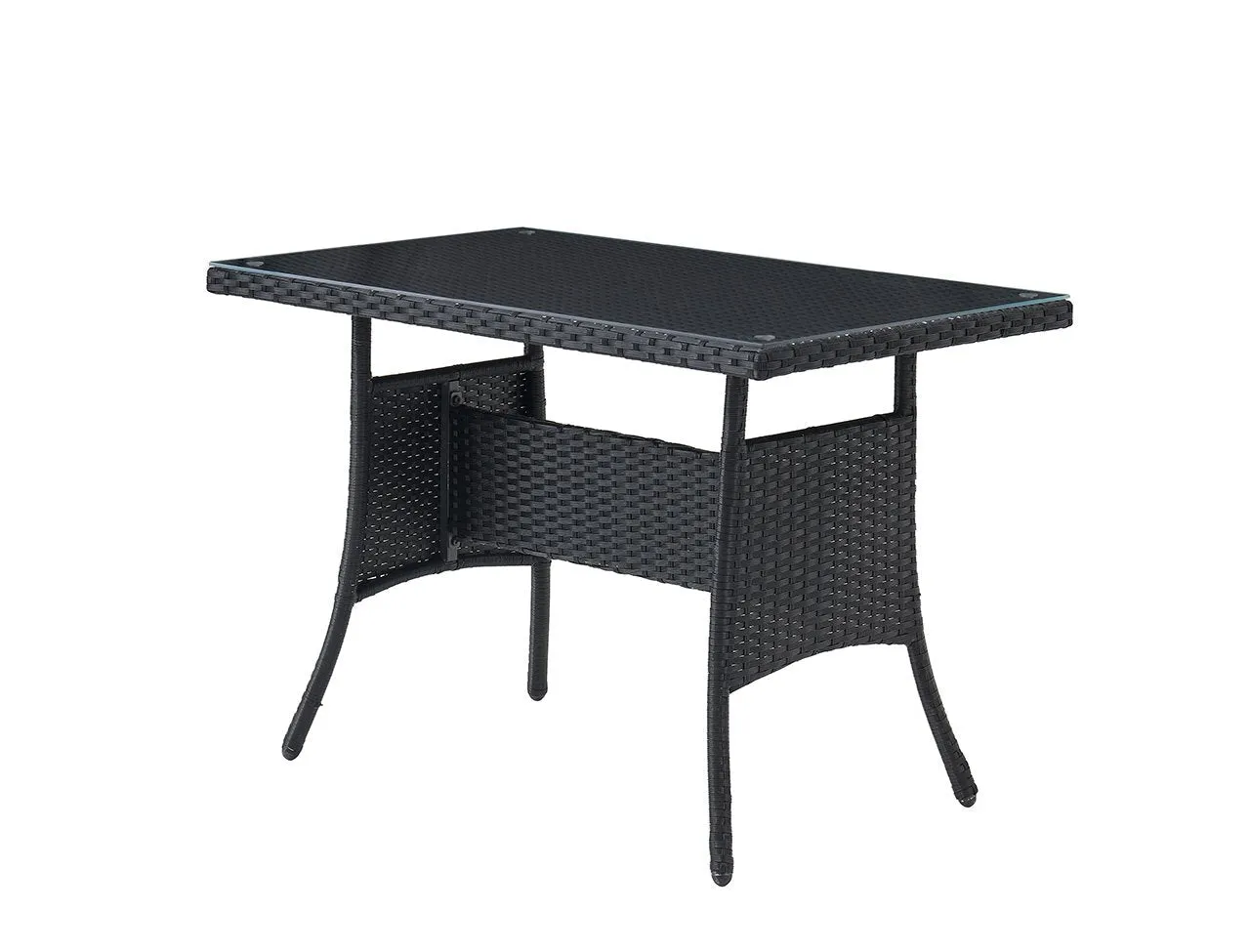 Calla Garden Lounge Dining Set, Black