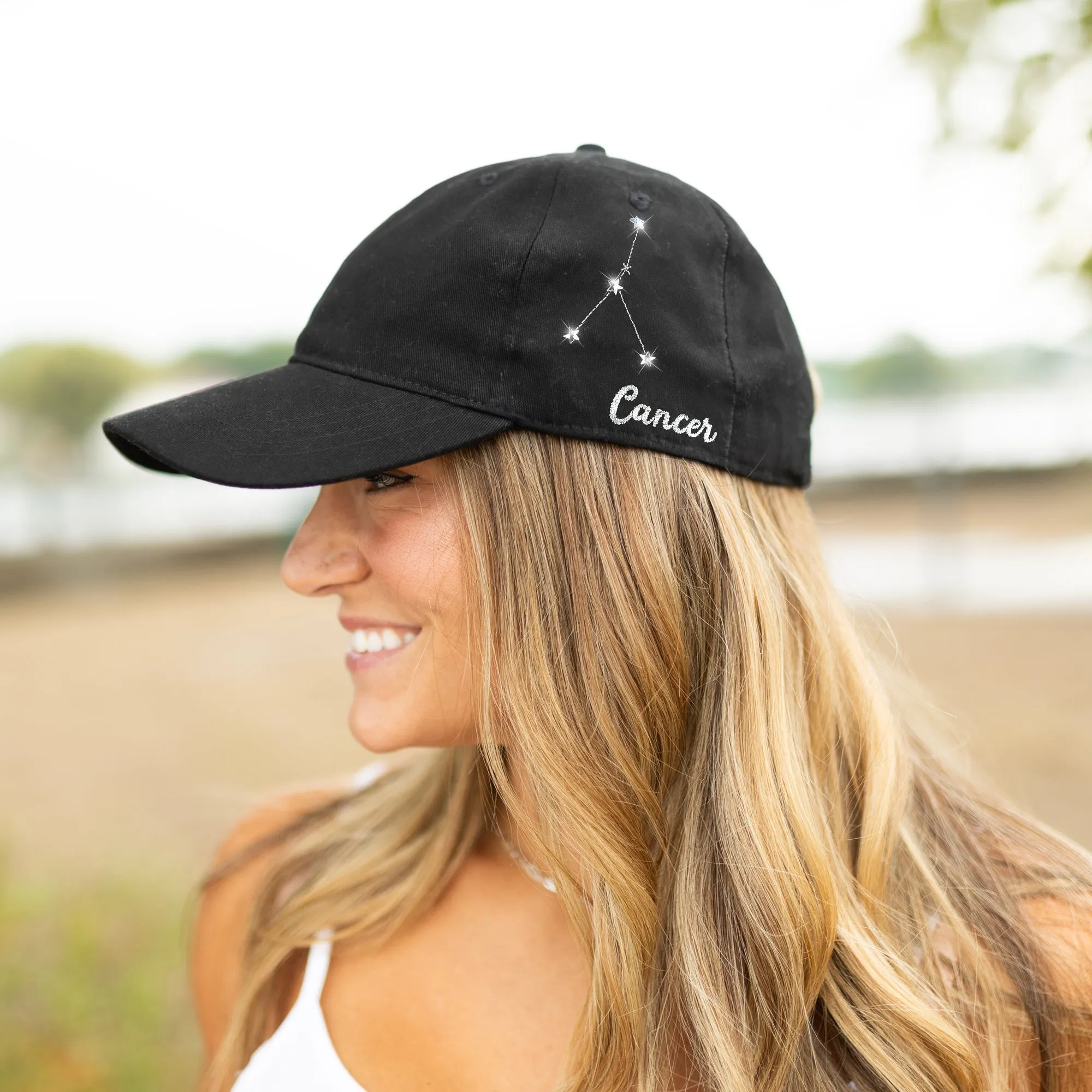 Cancer Black Adjustable Hat