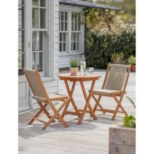 Carrick Table and Chairs Set - Teak and Poly Rope