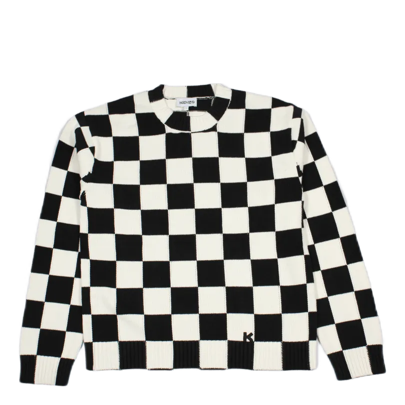 Checks Jumper White