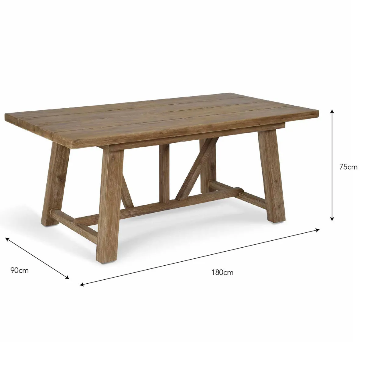 Chilford Solid Wood Dining Table and Bench Set