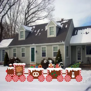 Christmas Train Yard Sign Cutouts