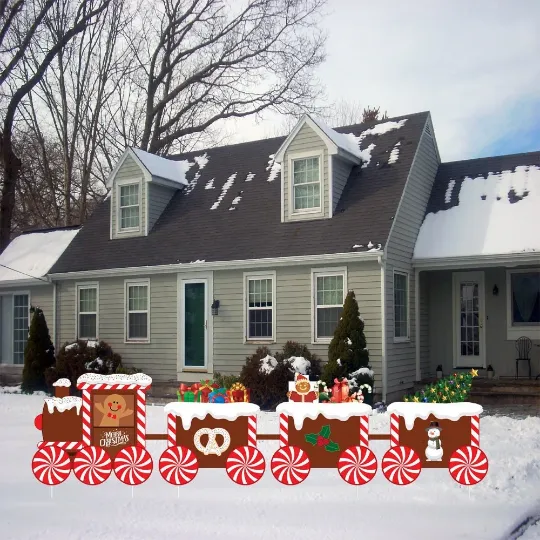 Christmas Train Yard Sign Cutouts