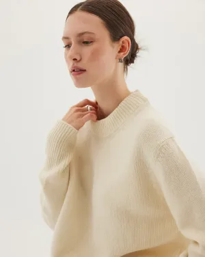 Cloth & Co: The Crew Jumper - Winter White