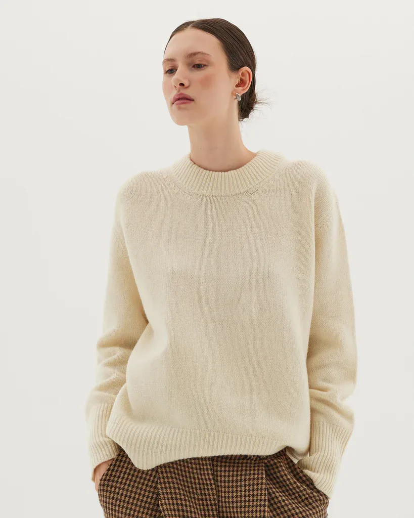 Cloth & Co: The Crew Jumper - Winter White