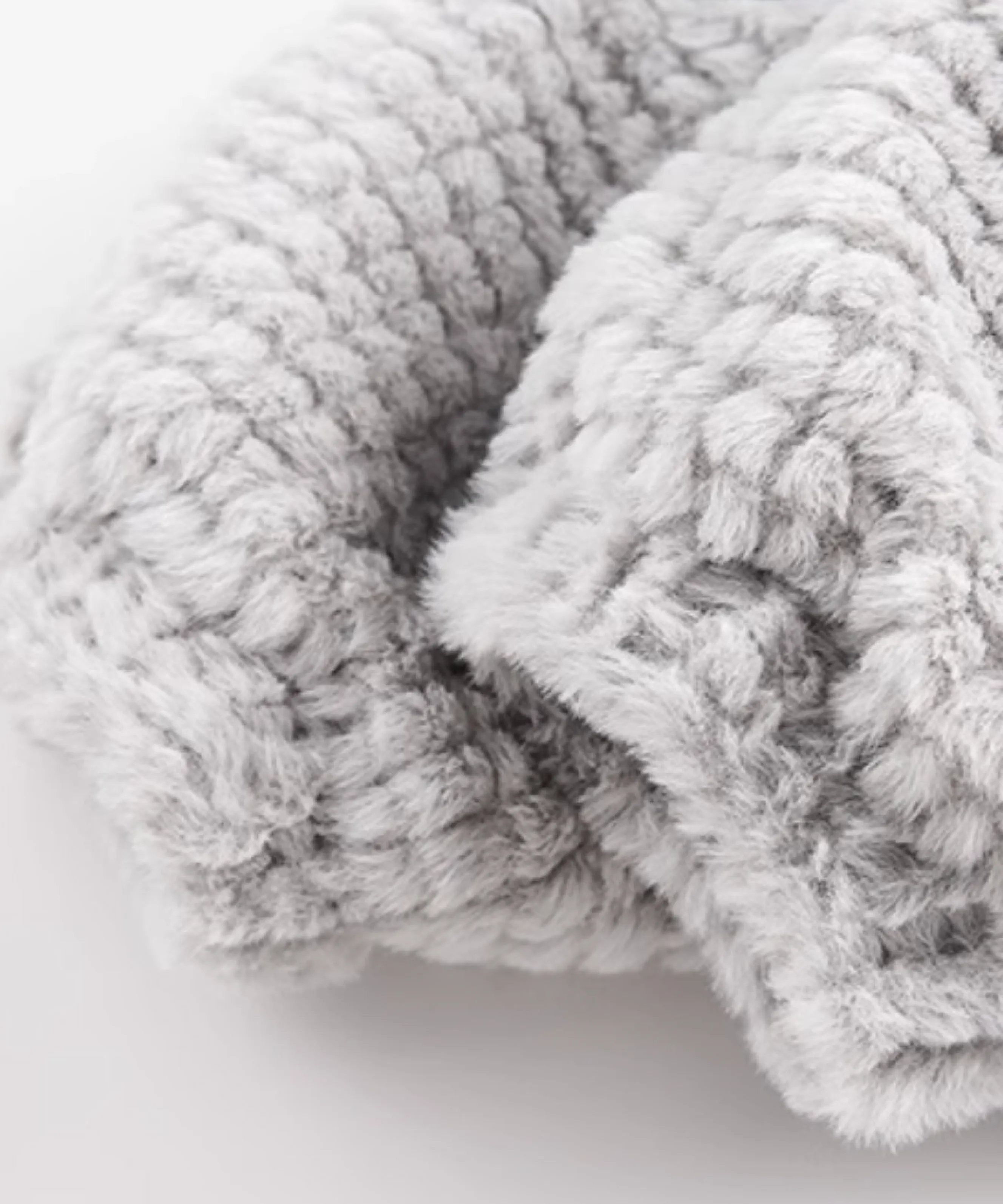 Cross Faux Fur Down Coat