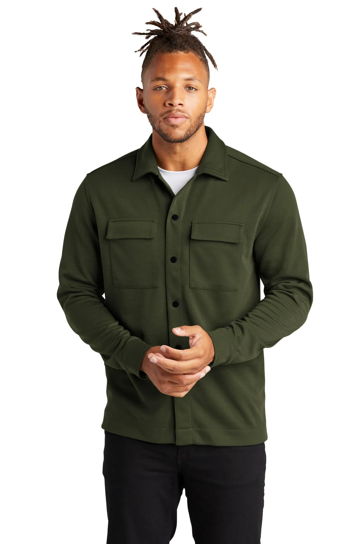 Custom Embroidered - Mercer Mettle™ Double-Knit Snap Front Jacket MM3004