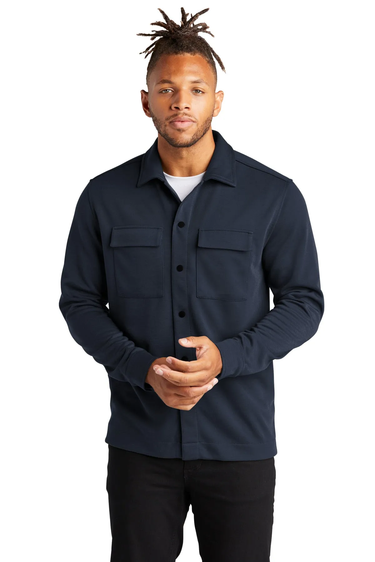 Custom Embroidered - Mercer Mettle™ Double-Knit Snap Front Jacket MM3004