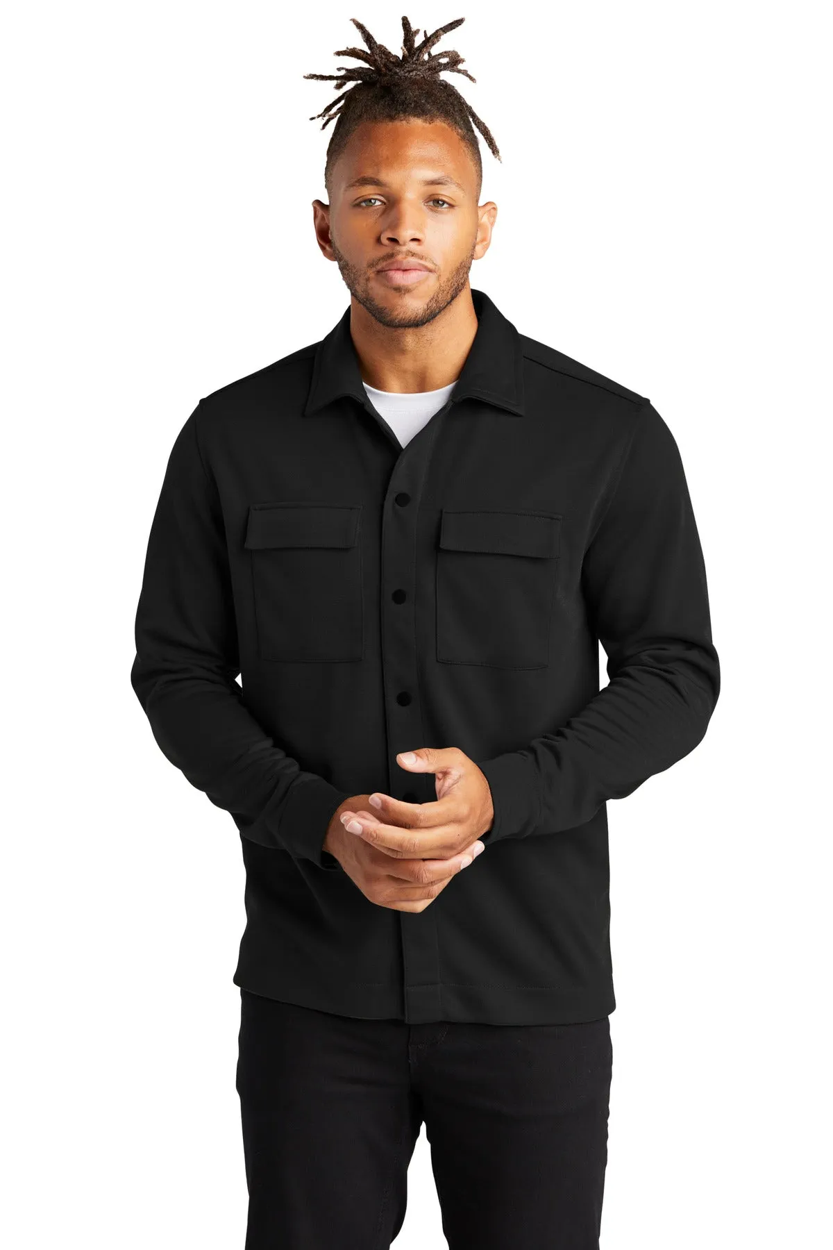 Custom Embroidered - Mercer Mettle™ Double-Knit Snap Front Jacket MM3004