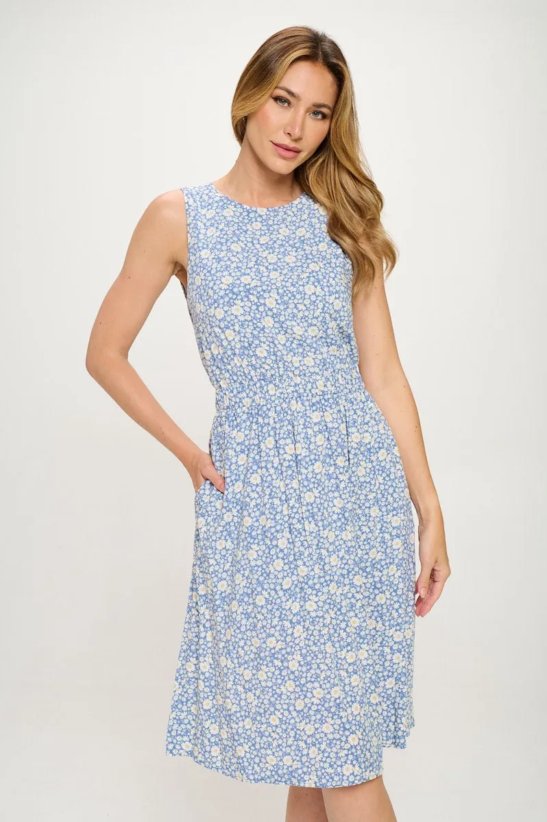 Diana Sleeveless Cutout back dress