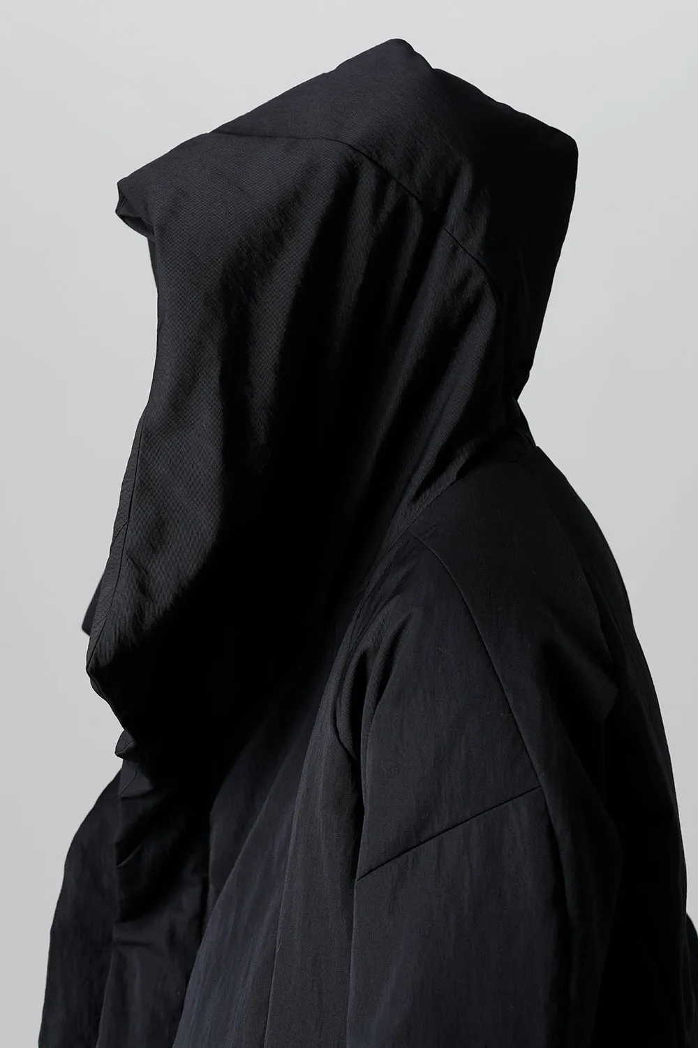Down Coat Wool Nylon Twill