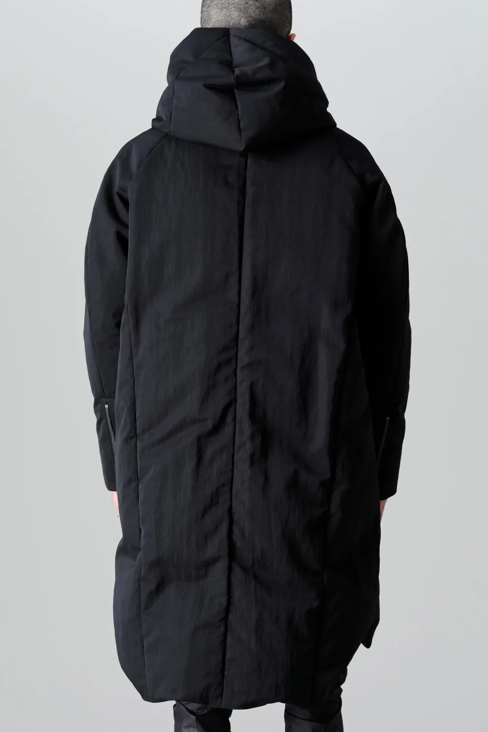 Down Coat Wool Nylon Twill