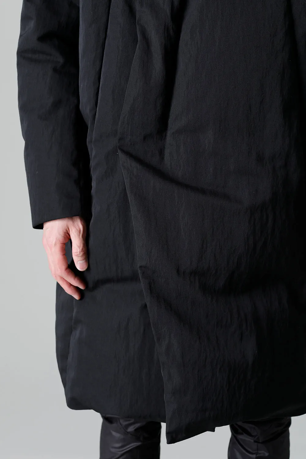 Down Coat Wool Nylon Twill