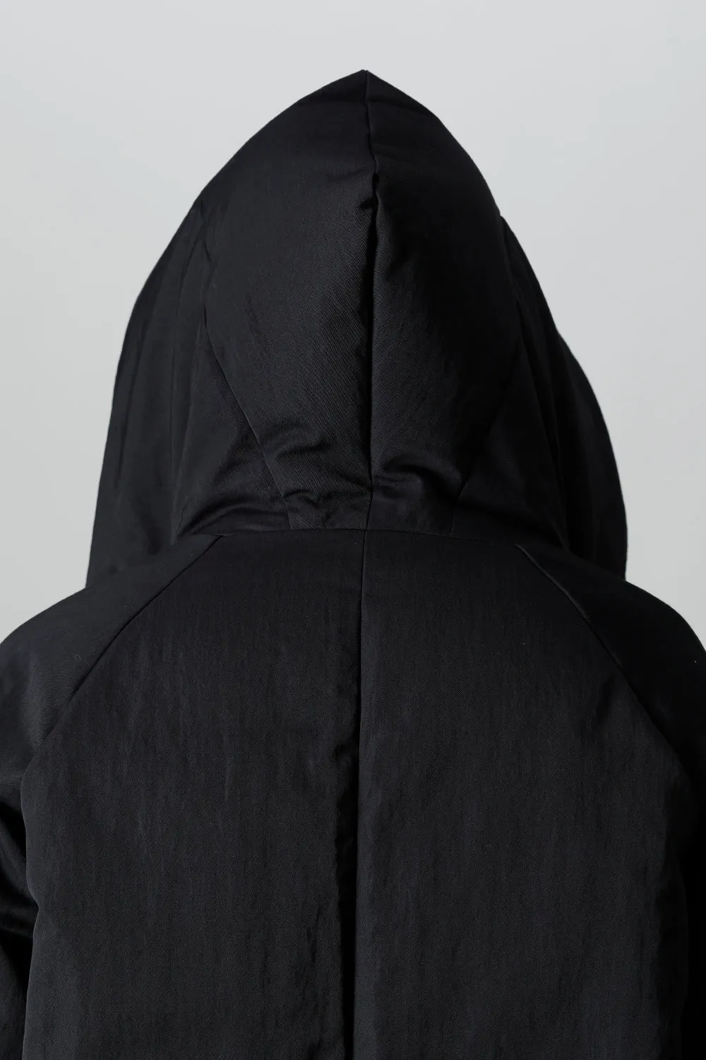 Down Coat Wool Nylon Twill