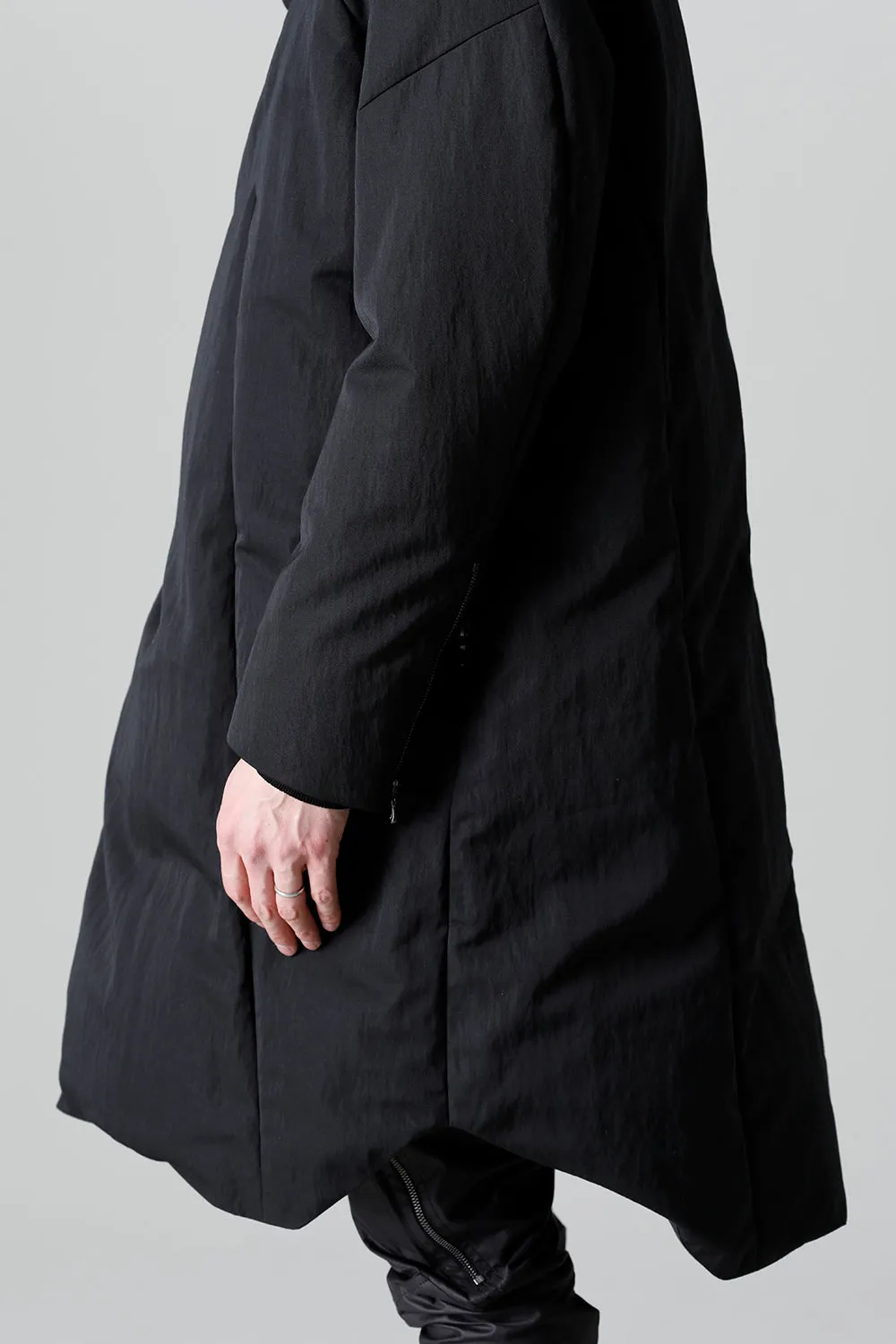 Down Coat Wool Nylon Twill
