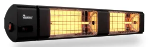 Dr. Infrared Heater DR-239, 10,260 BTU Infrared Heater, Indoor and Outdoor Heater for Patio, Garage, Commercial & Residential, 3000W, 220-240V with Remote, Black