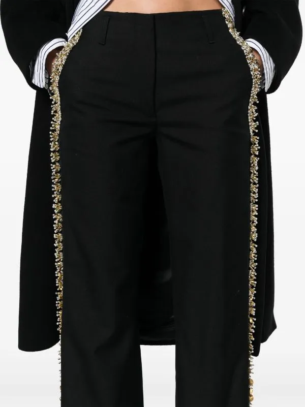 DRIES VAN NOTEN - Women Embellished Trousers