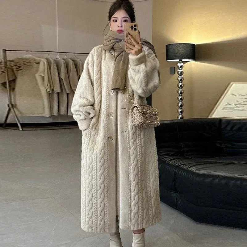 Eliza – Women's Winter Knit Long Cardigan