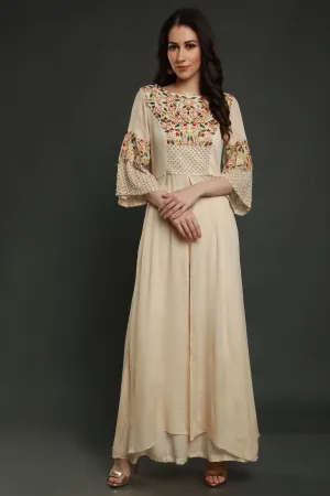 Embroidered Yoke Kurta Set