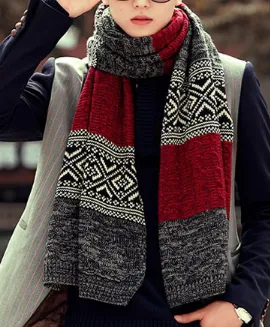 Fashionable Male Warm Scarf