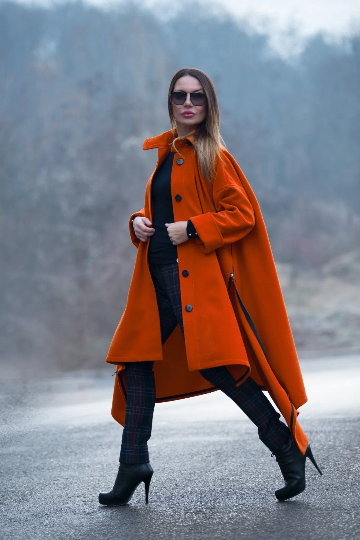 FEDERICA Women Loose Autumn Winter Coat